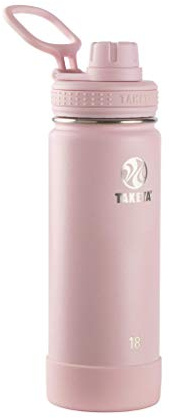 TAKEYA Actives - Borraccia termica con beccuccio, in plastica, 510 ml, colore: rosa cipria