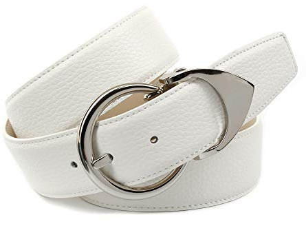Anthoni Crown Damen 1RX.T90 Gürtel, Weiß (Weiss 090), 105