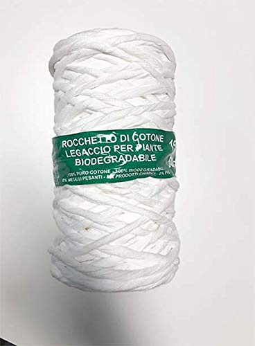 Rocchetto AGRICOLO 100% Cotone BIODEGRADABILE LEGACCIO per Piante 150MT