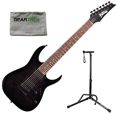 Ibanez GRG7221QA Gio, Trans Black Sunburst