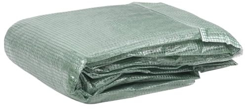 ShGaxin Cubierta de Repuesto de Invernadero, Accesorios De Invernadero, Verde 6 m² 200x300x200 cm