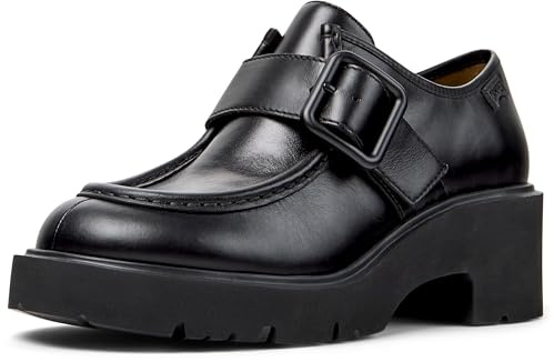 Camper Milah K201930, Monk-Strap Donna, Nero 001, 37 EU