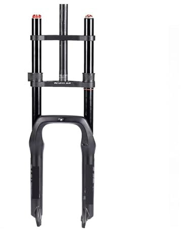 DUOCAI MTB Fork M+T+B Fork 20 26 Inch Fatbike Fork Double Shoulder Mountain Bike Suspension Fat Tire Bicycle Air Fork for Snow Beach Bike(Fork 20x4.0 inch)