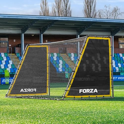 FORZA Steel42 Football Goal – Premium Heavy-Duty Steel Garden Goal | 100% Weatherproof, Tool-Free Setup, Unbreakable 42mm Galvanised Frame + All-Weather Net | Multiple Sizes & Optional Rebounder Kit
