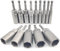 14Pcs Deepen Hexagon Socket, 6-19mm Hex Shank Nut Setter Driver, Hex Drill Bits,1/4 Inch Adding Depth Drill Bit Set, Used to Electric Screwdriver Handle Tools (Silver)