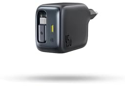 45 W USB C-laddare, baseus Enercore laddare med USB C-kabel, iPhone iPad laddare, PPS-snabbladdning strömförsörjning för iPhone 17/16/15/14/13/12 Pro Max Air, Samsung Galaxy S25, pixlar, utdragbar