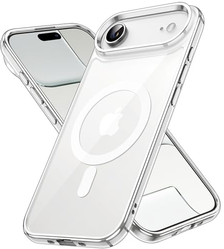 JETech Magnetische Hülle für iPhone Air, Durchsichtig | Kompatibel mit MagSafe, Stoßfeste Handyhülle, Kratzfest, Transparente Rückseite