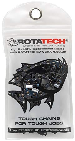 Rotatech 16 40cm Chainsaw Chain 3/8 LP Pitch, 0.50 Gauge, 57DL Drive Links. Fits Titan TTB355CHN Electric 91PJ057X RYOBI
