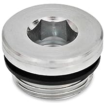 Ganter Normelemente | Verschlussschrauben - GN 749-M10X1-A | Feingewinde | Gummidichtung Perbunan | Stahl | 10 Stück