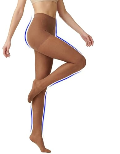 ITEM m6 Kompressions-Strumpfhose für Damen 15 DEN - Formende Feinstrumpfhose mit Kompression & Po Push-Up – Bequeme Pantyhose mit Contouring Tights