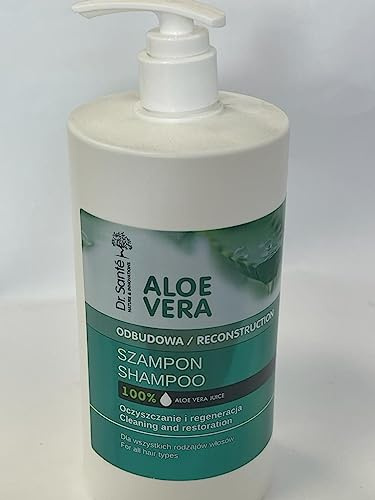 Dr. Sante Natürliches Shampoo Aloe Vera und Keratin (Keratin) mit natürlichen Ceramiden für Haar - beschädigtes und trockenes Haar ohne Parabene Dr. Sante 1000 ml, 1000 ml