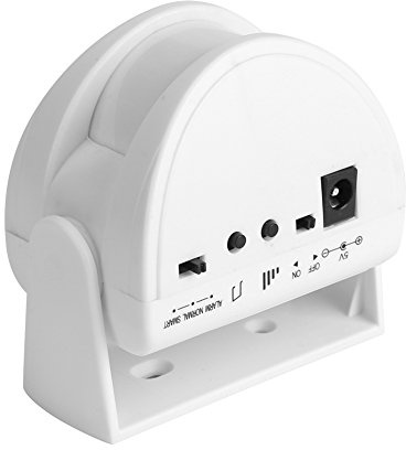 Trådlös dörrklocka PIR rörelsedetektor larm rörelsesensor trådlös PIR infraröd larm rörelsedetektor med siren, batteridriven, larmsystem säkerhetsteknik inbrottsskydd