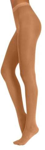 CALZITALY COLLANT FEMME POUR LA DANSE | COLLANT POUR LE BALLET | 40 DEN | NATUREL, ROSE, NOIR | TAILLES: XS, S, M, L, XL | FABRIQUÉ EN ITALIE | (XL, NATUREL)