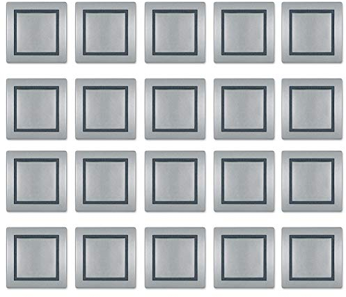 Wechselschalter 10AX/250V~ inkl.Rahmen (komplett) Silber/Graphit/Silber 20set