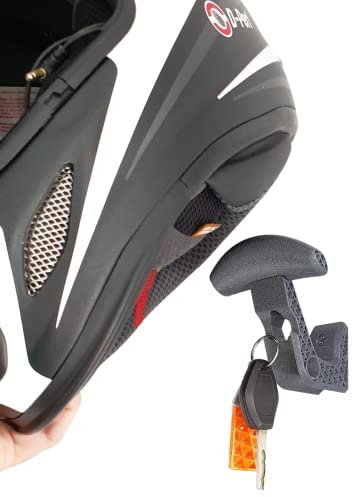 Enhanc3d Designs Porta Casco Moto da Parete – Appendi Casco Moto – Gancio Casco Moto - Appendere il Casco da Moto e la Giacca da Moto alla Parete (2 unità)