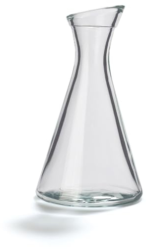 Stölzle - Caraffa in vetro superiore Pisa, set da 12 caraffe piccole 0,3 l, con collo obliquo/caraffa in vetro di alta qualità, adatta come caraffa per acqua, per limonata, caraffa per vino