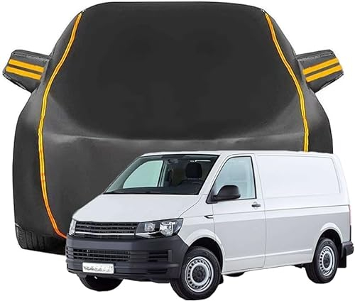 Vollgarage Autoabdeckung für VW Volkswagen Transporter T5 T6, Schnee/Kratzfest/Uv-Schutz Alles Wetter Oxford Schutzhülle,A-Black Style