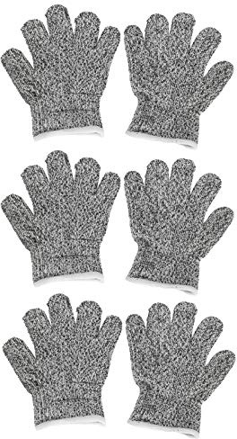 3 Pairs Cut Resistant Gloves High Performance Level 5 Protection,Cut Resistant Kitchen Gloves for Child,Cut Resistant Protective Gloves for Gardening Cooking Cutting or Slicing (XXS)