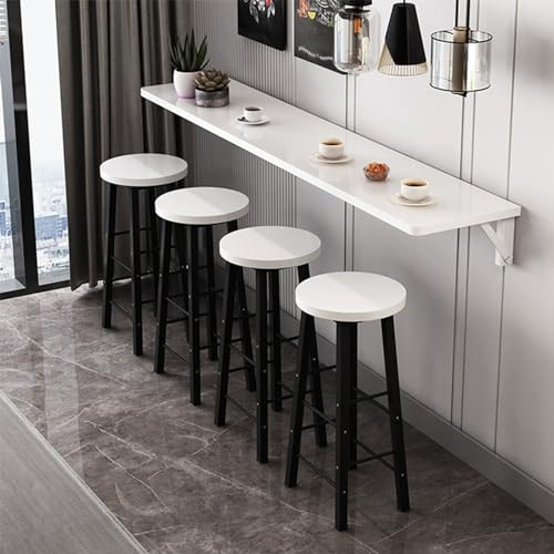 Wandklapptisch Wandklapptisch Schmaler und langer Esstisch für den Haushalt Der Wandklapptisch ist bequem und praktisch. Wandmontierter Klapptisch Multi-Szenario-Anwendung(White,80*30cm/31.5*11.8in)