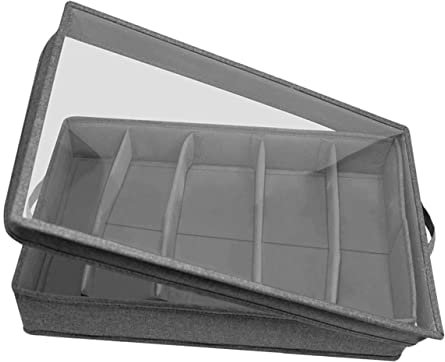 WATIIFUFU Aufbewahrungsbox Mit Deckel Für Besteck Mehrfach-gitterdesign Organizer Aus Verdicktem Pp Bruchsicher Und Leicht Zu Reinigen Für Gabeln Messer Löffel Und Mehr
