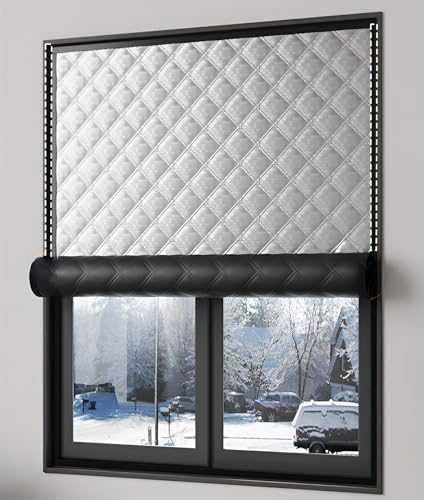 XFQZJG Window Thermo Cover, Window Insulation Sheet Kit for Draft Stoppers, Large Soundproof Blanket, Thermal Blackout Curtains Bedroom, Cover Panels, Cotton Shed Insulation
