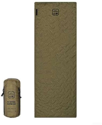 Hasaller Schlafsäcke für Erwachsene und Kinder, Einzelumschlag, Doppelschlafsack, warm, wasserdicht, leicht, Schlafsack für Camping, Rucksackreisen (rechter Reißverschluss, grün, 100 g Seide)