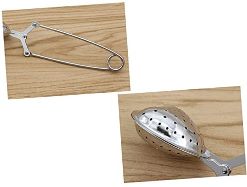 OFFSCH 2pcs Heart Shape Tea Strainer Infuser Stainless Steel Tea Filter Infuser for