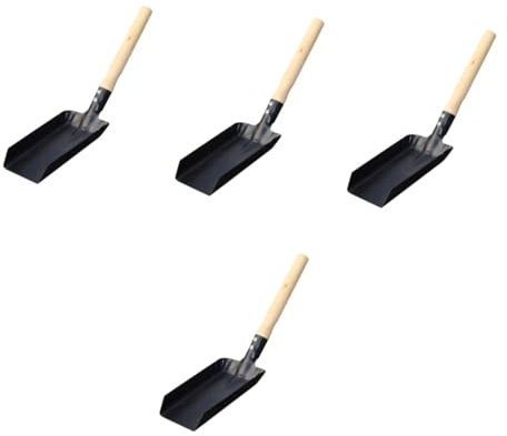 Alipis 4 Pz pala attrezzi giardinaggio kit giardinaggio utensili giardinaggio kit da giardinaggio tenuto giardino piazza cassetto cenere del attrezzi per piantare acciaio Black