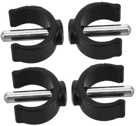 Ipetboom 4Er-Set GehstockzubehöR C-FöRmige Verriegelungsclips Aus Abs Und Stahl FüR Gehstockhalterung Und KrüCken Ersatzteile Robuste Gehhilfe Clips FüR Sicheren Halt