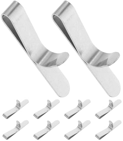 EXHUMKY 10 Stück Torten Ring Edelstahl Befestigungen Verstellbare Runde Kuchenform Clips Kompakte Backzubehör für Hobbybäcker und Dekoratives Home Baking