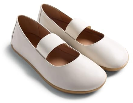 GIOSEPPO MALAKISI, Zapatos Planos Mary Jane Mujer, Off-White, 39 EU