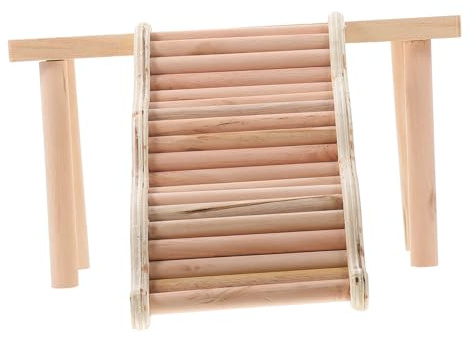 BESPORTBLE Hamster Kletterplattform Holz Spielzeug Mit Leiter Bissfest Für Innenbereich Kleintier Gehege Plattform Landschaft Dekor Für Hamster Und Rennmäuse