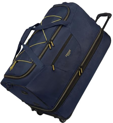 FERGÉ XL große Reisetasche mit Rollen erweiterbar und Schuhfach - Trolley mit Spanngurten Weichgepäck Reisetasche Weekender Paris