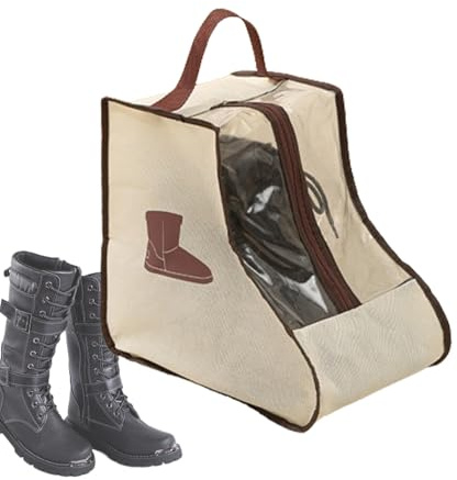 Stövelskoväska, researrangör, dammtät, hög stövelväska med handtag, skofodral | garderobsorganisatörskydd för män och kvinnor sneakers, Kort stil, se beskrivning, Se beskrivning