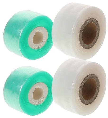 Anneome Selbstklebendes Veredelungsband Transparent PVC Dehnbares Pflanzenreparaturband für Garten Veredeln und Pfropfen von Obstbäumen und Blumen Witterungsbeständig Universell
