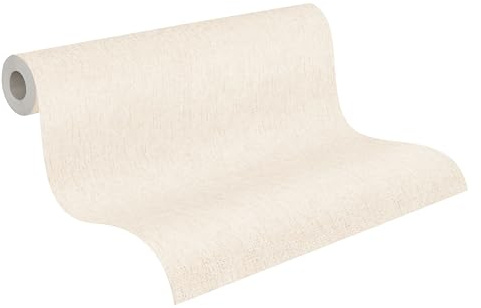 A.S. Création Wildblumen-Vliestapete – Braun, Beige – 10,05 x 0,53 m | Florales Wildblumen-Motivals Akzent – schimmernde Motivtapete im Metallic-Look, einfach zu verkleben & spurlos abziehbar