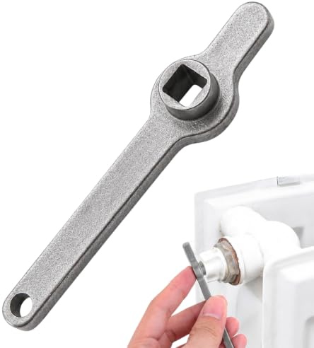 PureSphere Radiator Bleed Key, 5mm Stainless Steel, Extended Handle, Silver | Stainless steel radiator bleed key with extended handle and 5mm square head, fitting standard UK central heating vent valves.