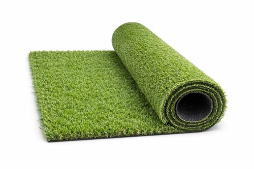 Prato Sintetico 1x5 m Erba Artificiale Drenante Diverse Altezze 15 20 25 30 35 40 mm Effetto Realistico Soffice per Giardino Balcone Terrazzo LEMAG SRL (15MM)