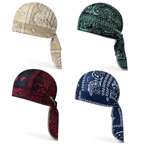 Kühlendes Kopftuch Bandana, Damen Herren Sommer Elastische Cap Schnelltrocknend Und Atmungsaktiv, Praktisches Helm-innenfutter
