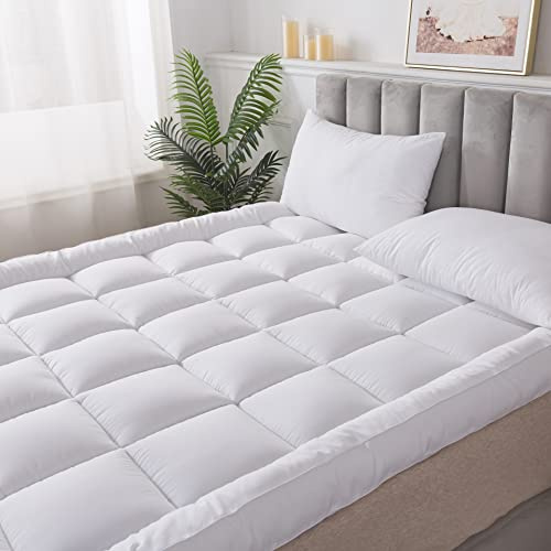 HIGH LIVING Topper Matratzenauflage - 90 x 200cm 10CM Extra Dicke - 1200 GSM Füllfaser - luxuriöser Komfort, hypoallergen, elastische Riemen, Tiefe Tasche dick