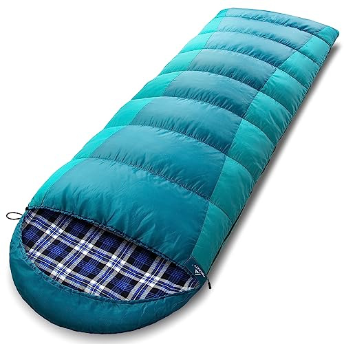 Forceatt Sac de Couchage pour Adultes | 3 Saisons et Temps Froid（-10 ℃ à 18 ℃） 丨Idéal pour Le Camping, La Randonnée et d'autres Activités de Plein Air丨Résistant à l'eau, Léger et Chaud.