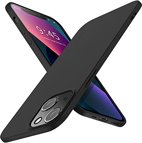 X-level für iPhone 13 mini Hülle, Dünn Weich Case, Schwarz | Handyhülle Soft Silikon Bumper Cover Kratzfeste Schutzhülle