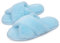 LARGERED Ciabatte Pelose Donna Pantofole Punta Aperta da Casa Piatto Ciabatte Tenere Caldo Peluche Pelliccia Antiscivolo Soffice Suola di Gomma per Interno Pantofole Arcobaleno-EU40/41