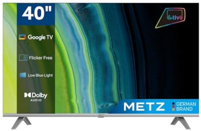 Metz MTD7000Z Smart TV, 40” (100 cm), FHD, Direct Led, Google TV, HDMI, USB, Dolby Audio, HDR10, DVB C/T2/S2, Grigio