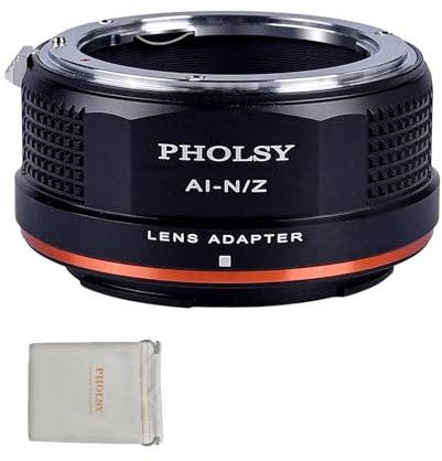 PHOLSY FTZ Lens Mount Adapter Manual Focus: Compatible with Nikon F Lens to Nikon Z Camera Body