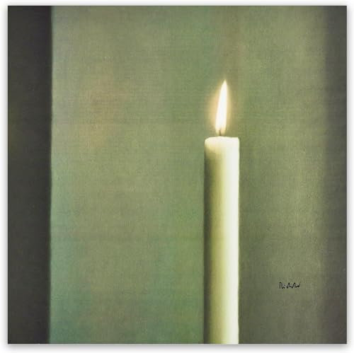 Zchdk Yhdesh Gerhard Richter Kerzen-Poster, Gerhard Richter, Gemälde, Vintage-Leinwand, Wandkunst, Gerhard Richter, Drucke für moderne Wohnkultur, Bild, 60 x 60 cm, ohne Rahmen