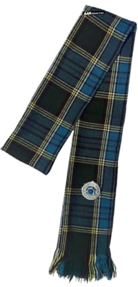AAR Products AAR Womens Tartan Clan Sashes Ladies Brooch Scottish Highland - 90 x 10.5 Inches
