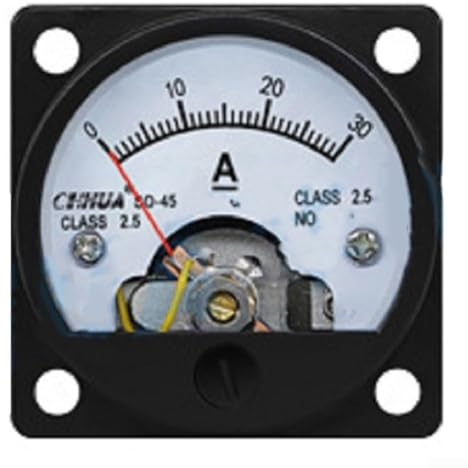 Amperímetro analógico CC, amperímetro CC tipo puntero, amperímetro analógico altamente sensible, medidor de corriente (CC 30 A)