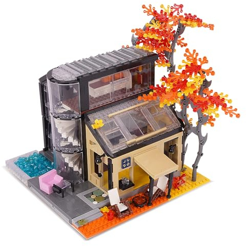 Oichy Modular Haus Bausteine, Baumhaus Bausteine Set Kreatives DIY Bausteine Spielzeug Geschenk für Erwachsene und Kinder (2008 Stück)