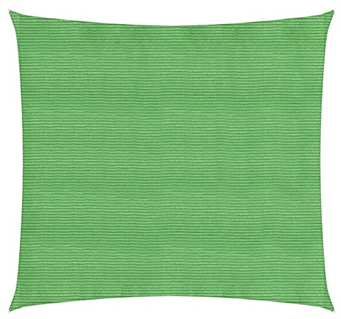 Bulliing Sunshade Sail 160 g/m² Light Green 4.5x4.5 m HDPE,Sun Shade Sail Square Shade Sails Waterproof Outdoor Garden Patio Party Sunscreen Awning Canopy U V Block With Free Rope
